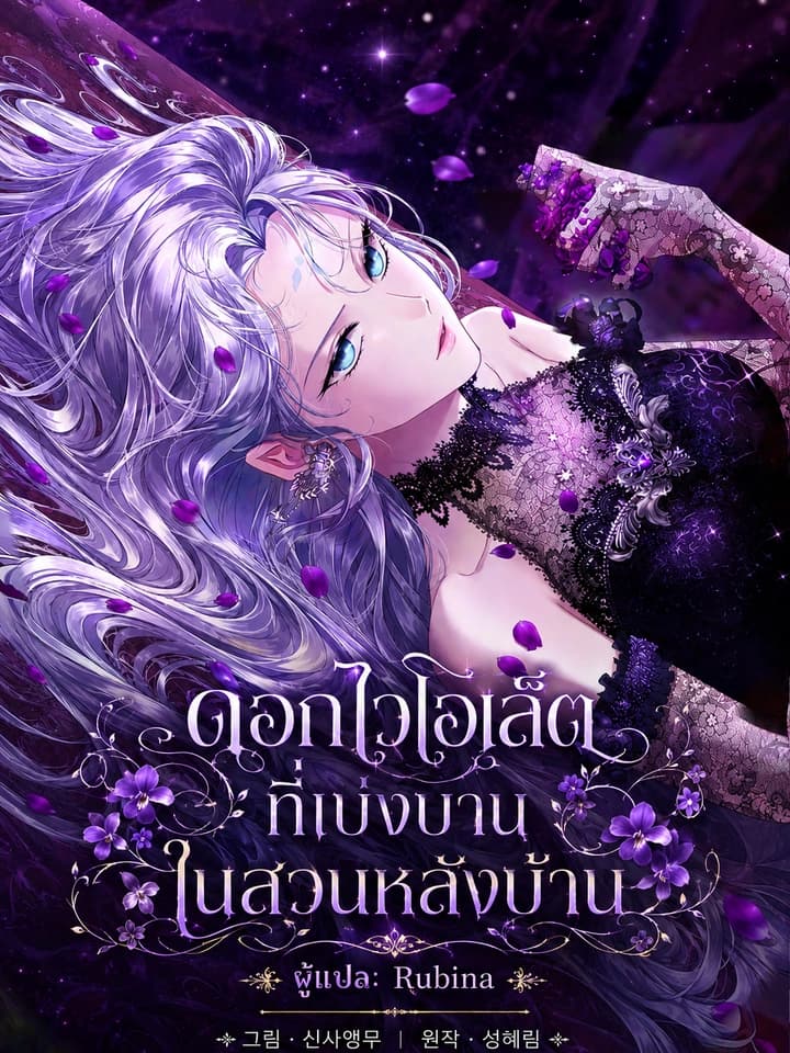ดอกไวโอเล็ตที่เบ่งบานในสวนหลังบ้าน-The Blooming Violet in the Back Garden